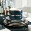 Pokini Porcelain Dinnerware Sets, 12 Piece Luxury China Plates and