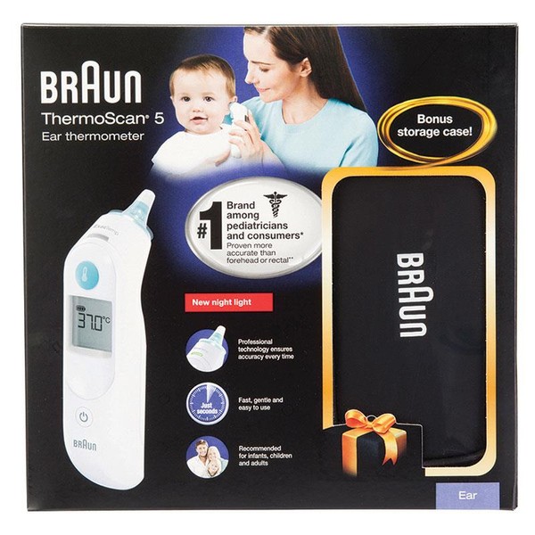 Braun ThermoScan Ear Thermometer with Bonus Storage Case