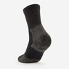 thorlos mens Kx Max Cushion Crew Hiking Socks, Black, Medium
