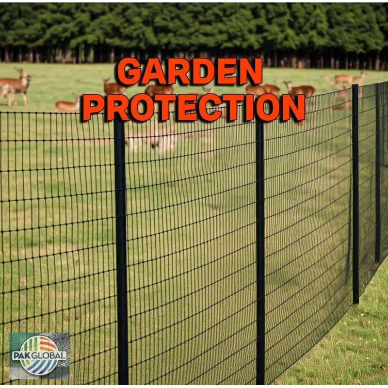 PAK Global Virtually Invisible Deer Fence! Protect Your Garden, &
