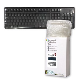 Green Onions Supply[3 Pack] Universal Keyboard Cap. Fully Covered Flat Style 0.025mm Superb Tactile Feeling Waterproof Anti-Dust Desktop Keyboard Cover with Numeric Hospital/Dentist Use (20 Packs)
