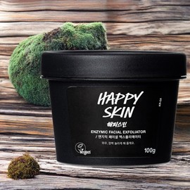 Lush Naturally Derived Soft Skin Skin Softening Happy Skin Facial Exfoliator 3 Pieces 100g / 러쉬 자연유래 부드러운피부 피부소프트닝 해피 스킨 페이셜 엑스폴리에이터 3개 100g