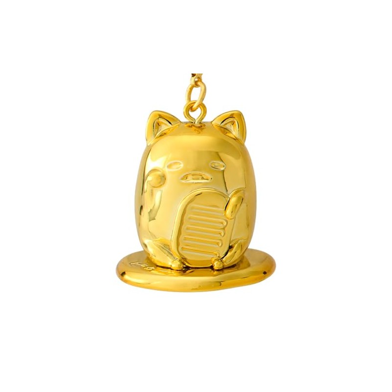 Sanrio 341851 Gold Pika Netsuke Gudetama Lanyard Keychain
