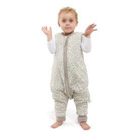 Mosebears Baby Sleep Sack with Feet，Baby Winter Sleep Sack for Toddler Thicken 2.5 TOG (6-18 Months, Baby Height 28-34 inches)