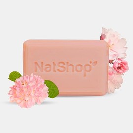 NATSHOP  Jabn Facial y Corporal con Rosas 100 Natural  con Aceite de Rosas  Hidratacin y Limpieza Suave  Jabn de Bao y Cuidado de la Piel - Skin Care 