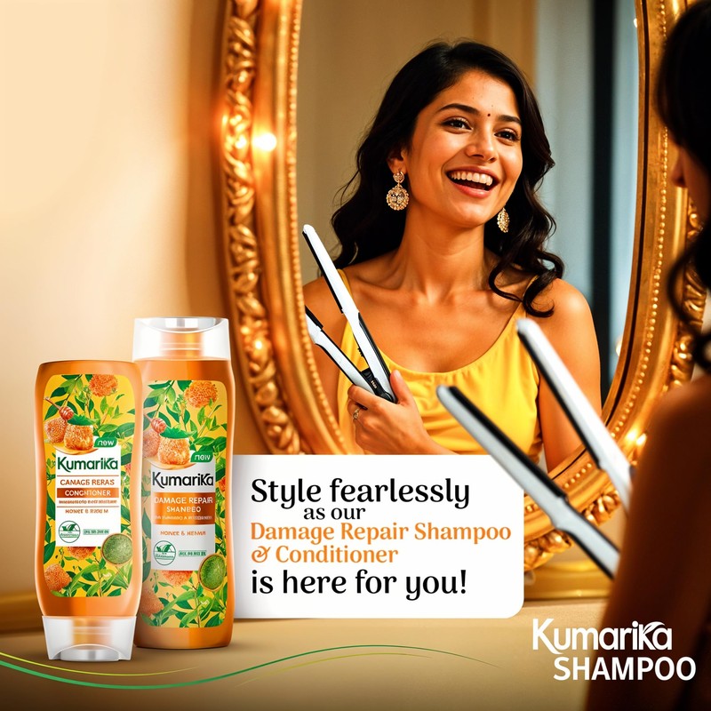 Kumarika Shampoo with natural botanical infusion (DamageRepairOrange, 80ml)