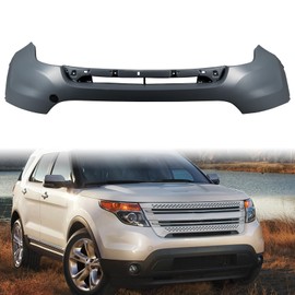 Peforway Front Upper Bumper Cover w/o Park Assist Holes Compatible with 2011-2015 Ford Explorer Replacement Primed BB5Z17D957APTM FO1014109