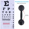 2 Pcs Dual-use Black Handheld Eye Occluder Plastic Vision Optics