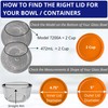 2, 4 & 7 Cup Orange, Yellow, Blue Replacement Lids/Covers