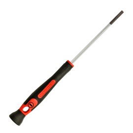 BONDHUS Slotted Screwdriver Blade 0.06 inch (1.5 mm) x Shaft Length 2.4 inches (60 mm) [Total Length: 6.0 inches (153 mm), Grip Diameter: 0.6 inch (15 mm)] No. 4001