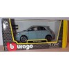 Bburago Fiat 500e 2023 in blue car 1:24 scale diecast