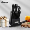 Hancorys Knife Sets for Kitchen with Block, 15 Pieces Chef