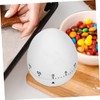 KICHOUSE 2pcs Cute Egg Shape Mechanical Kitchen Timer Countdown Timer