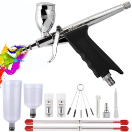 3 Types of Calibers: Airbrush, Trigger Type, Handpiece, 0.01 x 0.02 x 0.03 inch (0.3 x 0.5 x 0.8 mm), Innovative Head Assembly System, Easy to Replace Calibers, Cup Separation Type, 11cc/20cc/40cc