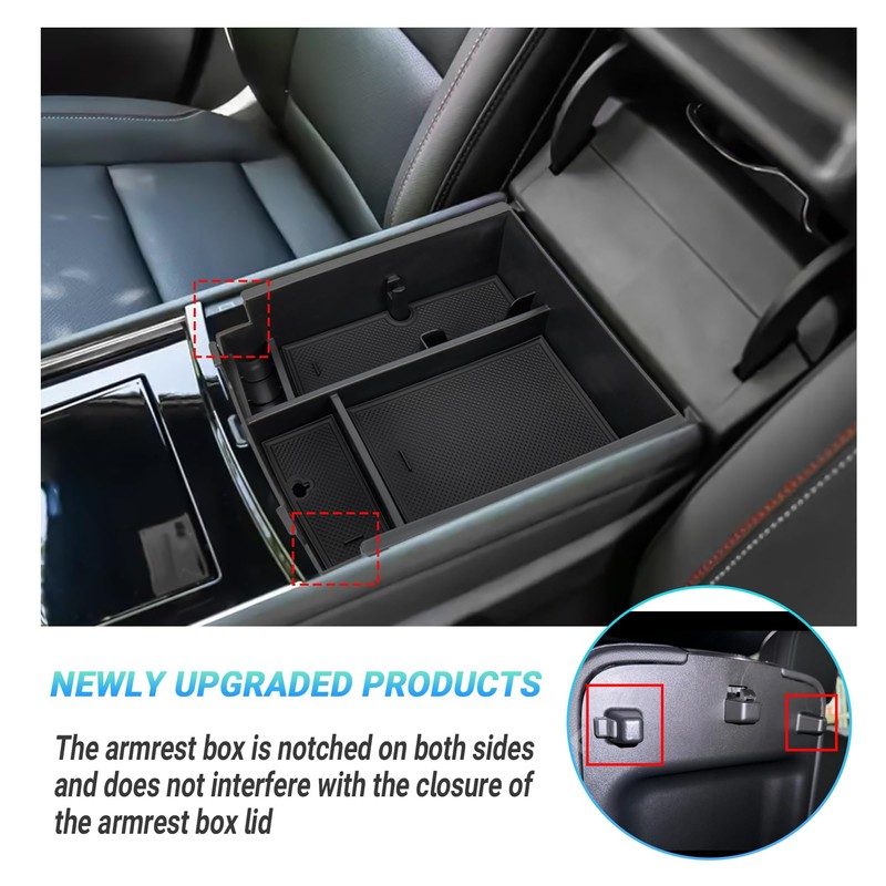Sinminou Center Console Organizer Compatible with 2024-2025 Chevy Traverse Accessories,