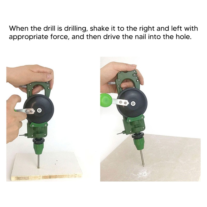 Multifunctional Hand Crank Drill Knife Sharpener Glass Cutter ABS Tool