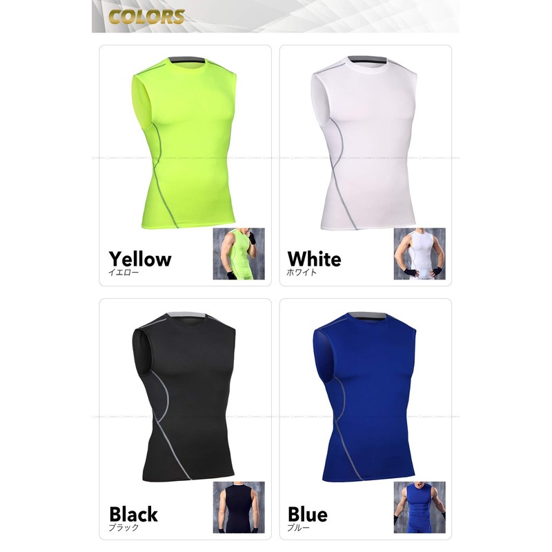 Azalee Rashguard Men Women Sports Shirt Round Neck Sleeveless Sleeveless