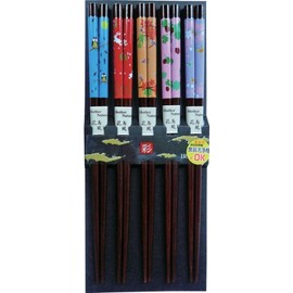 Pro Player Visitors For Chopsticks Dyed 竹花 sumahonoyoufukuya 22.5 cm 314241 5 Pairs Set