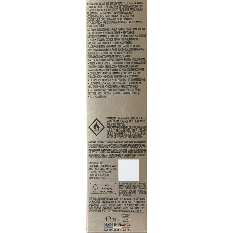 Lancome Teint Idole Ultra Wear Base Fluida 415W 1Un