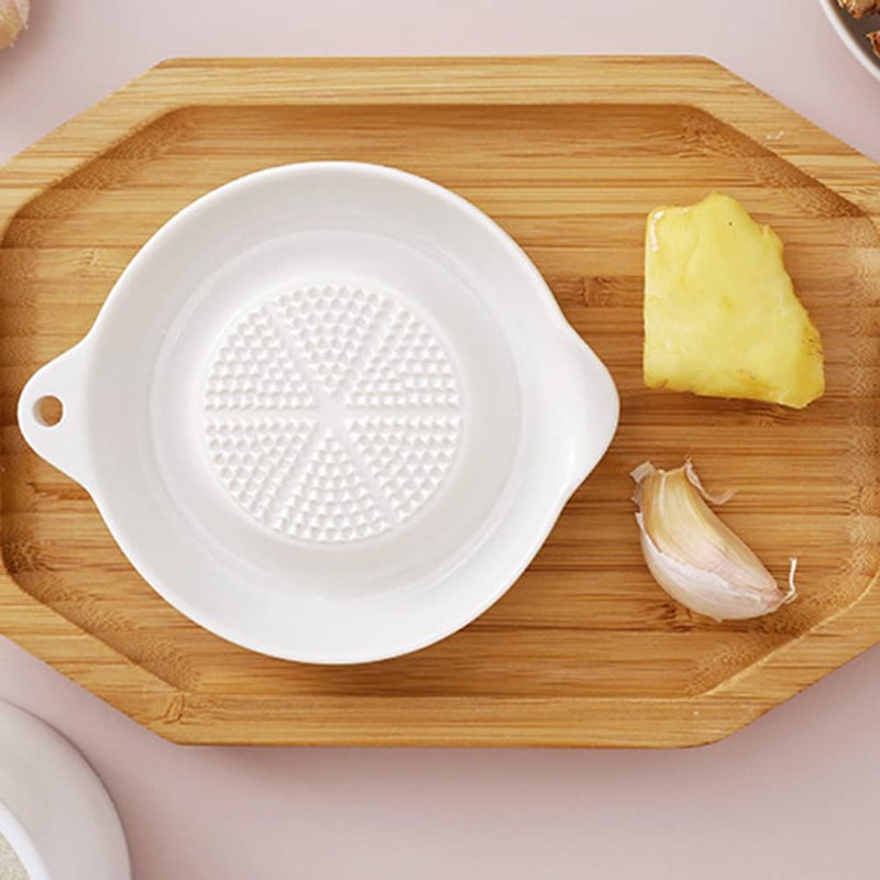 Porcelain Grater Plate Ceramic Ginger Grater Feeding Tool