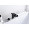 sumerain Black Waterfall Tub Faucet Deck Mount 3 Hole Widespread
