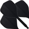 Condor Axe 120 | Dart Flights and Colours. (Black, Medium)