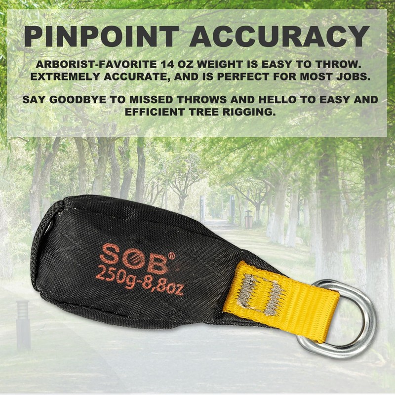 Arborist Throw Line Kit with 197ft Slick Rope & Throw
