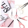 Minkissy 3sets Eyebrow Razor Eyebrow Trimmer Eyelash Scissors High Scissors