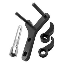 Vaticas Lower Control Arm Prying Tool, 1/2" Suspension Specialty Bushing Tool, Pry Bar Wrench Adaptor Head, Compatible with 1/2 "Drive Extension Circuit Breaker Rod, with Extension Rod