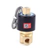 SNS AC110V 1/4" NPT Brass Electric Solenoid Valve Normally Open