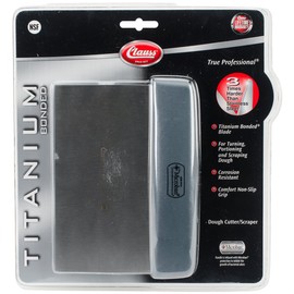 Clauss 18743 Dough scraper, stainless steel, plastic handle, thickness 0.6 mm, grey