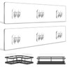 YASONIC 2-Pack Shower Caddy Adhesive Replacement - Transparent Waterproof Strips