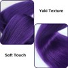 Purple Braiding Hair Pre Stretched Hypoallergenic Boho Hair for Braiding