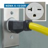Conntek 25F620 NEMA 6-20 Extra-Heavy Duty Extension Cord, 20 Amp