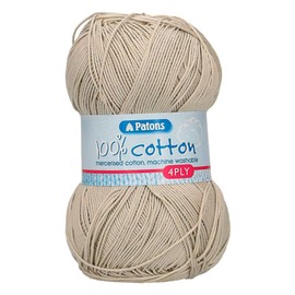 Patons Knitting Yarn, Cotton, Limestone, One Size