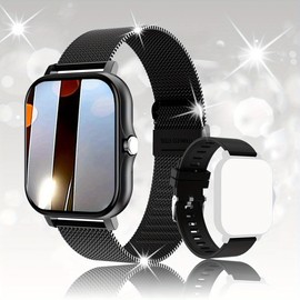 YUMTTY Reloj inteligente Y13 con medidor de pasos, frecuencia cardíaca, presión arterial, monitoreo de salud, reloj para teléfono para hombres y