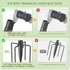 Jusgym String Light Poles for Outside, 10ft Adjustable Metal Poles