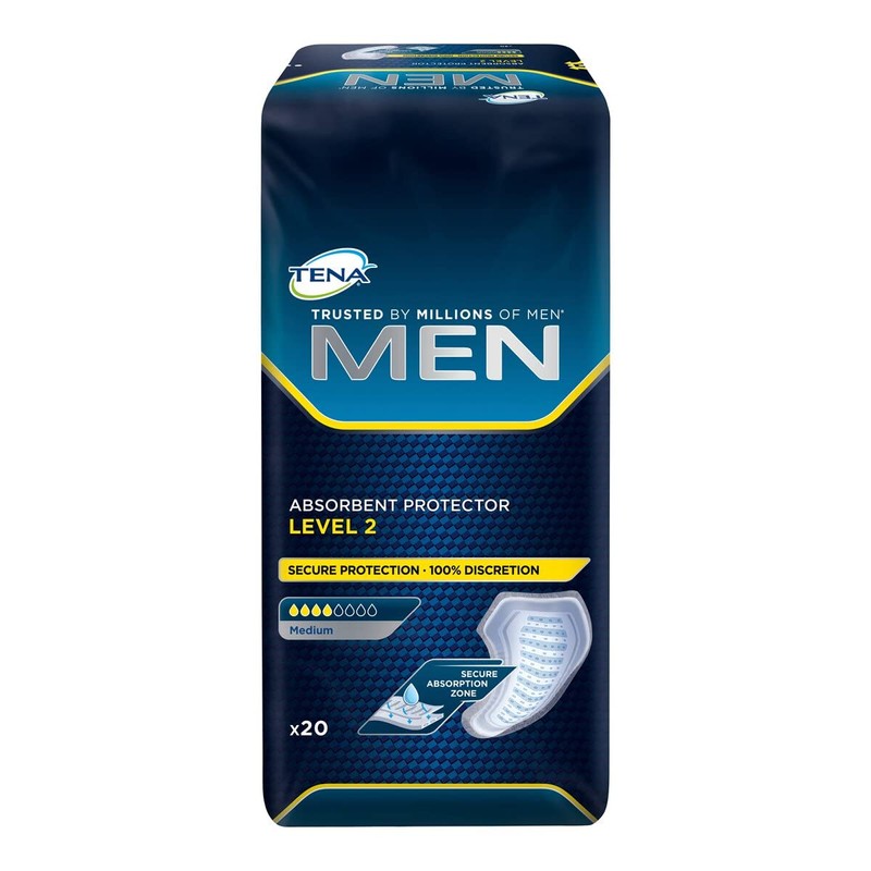 TENA Men Level 2 Inserts, Pack of 20