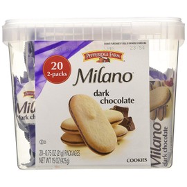 Pepperidge Farm Milano Dark Chocolate Cookies, 2 Cases of 20 Bags