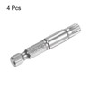 HARFINGTON 4pcs TT45 Star 7 Point Screwdriver Bit 1/4" Hex