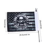 Trunk Lid Flag Pole Mount Kit with Homeland Security Flag