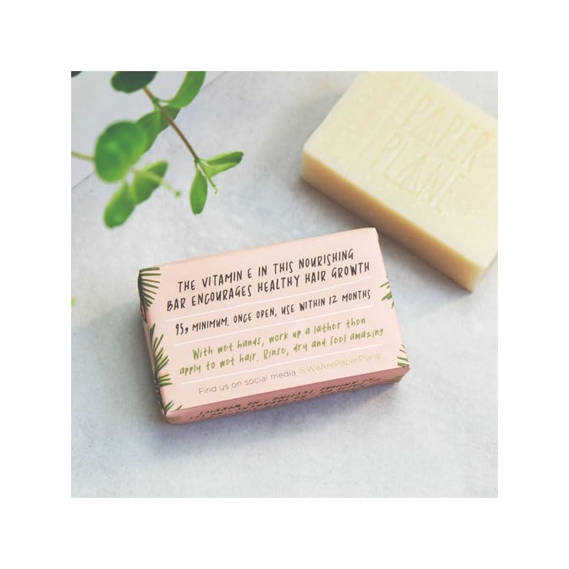 Lavender and Geranium 100% Natural Vegan Plastic-free Solid Shampoo