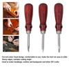 3pcs Leather Edger Sharp Professional Trimming Working Kit with Wooden