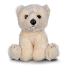 Animigos 37245 Soft Toy Polar Bear Soft Toy in Realistic Design, Cuddly Soft, Approx. 23 cm