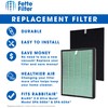 Fette Filter - Air Purifier Replacement Filter Set Compatible with