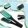 Chengu 2 Pcs Boar Bristles Double-Sided Brush and Flat Iron