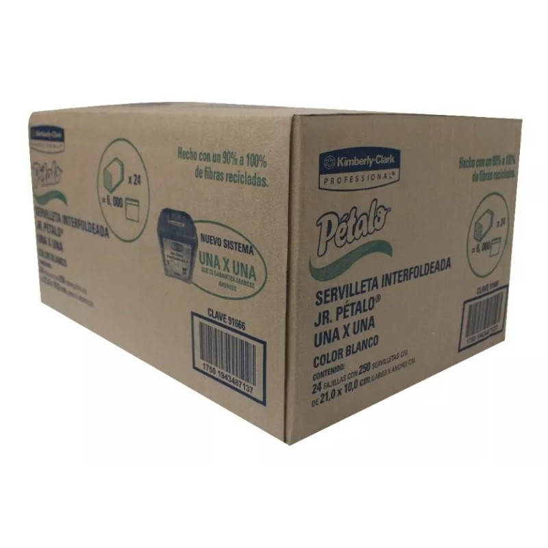 Pétalo Servilleta Interfoliada Petalo (91666)kimberly Color Blanca