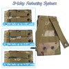 Molle Phone Pouch, Dual-Compartment Tactical Phone Pouch with Us Flag