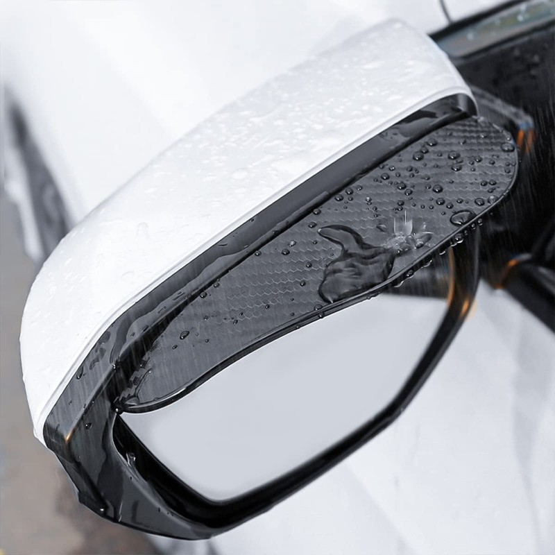 Blilo 2PCS Smoke Visor Guards for Car Side Mirrors -