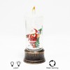 Christmas Tabletop Decor, Snow Globe Water Spinning LED Lighted Candle
